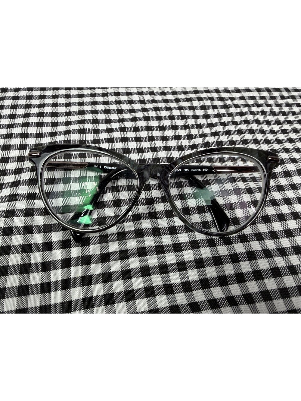 Diesel DL5193-3 005 Cat Eye Eyeglasses Black Gray Tortoise 54-15-140 Frames